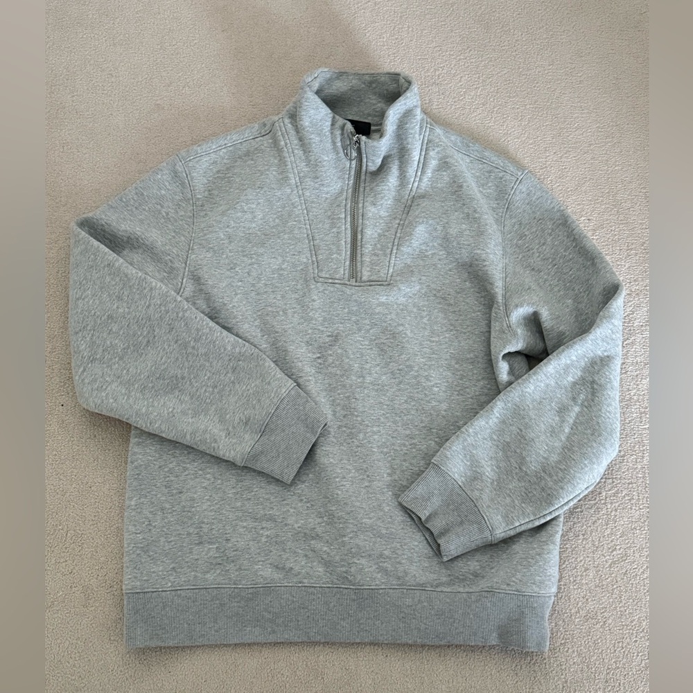 H&M Men's Regular Fit Quarter Zip Pullover - Large
